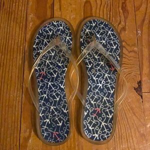 Lilly Pulitzer Anchor Flip Flops